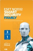 Электронный ключ ESET NOD32 Smart Security Family - универсальная электронная лицензия на 1 год на 3 устройства или продление на 20 месяцев