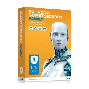 Электронный ключ ESET NOD32 Smart Security Family – универсальная лицензия на 1 год на 5 устройств